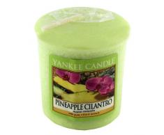 Yankee Candle Samplers Candele Votive Pineapple Cilantro, Cera, Verde, 4.4 x 4.5 x 5.3 cm