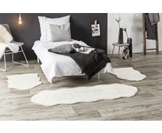 Lambskin - Tappeto in pelliccia sintetica, (2x 55*80 cm + 1x 55*160 cm)