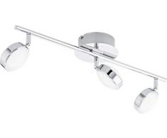 EGLO SALTO Barra da parete/plafone 4W LED in Acciaio, Cromo/Plastica, Satinato