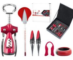 Home Set da Sommelier, Acciaio Inossidabile, Nero, 6 Pezzi