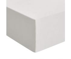 AmazonBasics - Lenzuolo con angoli, in jersey, di qualitÃ superiore, Grigio acceso - 80 x 190 cm