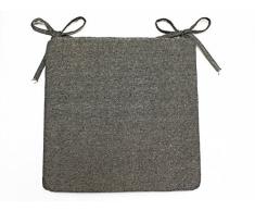 Cuscino Piatto per Sedia Jeans Grigio