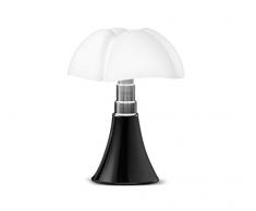 Martinelli Luce 620/non Pipistrello lampada da tavolo, nere, 2 pezzi