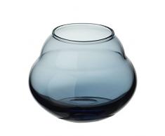 Villeroy & Boch Jolie Bleue vaso in vetro cristallo di alta qualità In Blu, 9 cm, in grigio Confezione Regalo portacandele, Porcellana, Bianco, 10 x 10 x 9.4 cm