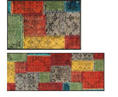 Wash&Dry Vintage Patches Zerbino, Acrilico, Bunt, 40 x 60 x 0.7 cm