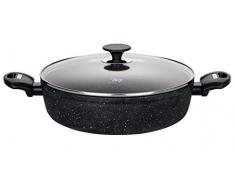 ELO - Set di padelle Granit Evolution, Alluminio, Nero, 37 x 28 x 8 cm