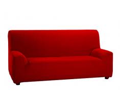Martina Home Tunez - Copridivano Elasticizzato 3 posti 3 Plazas (180-240 cm) Rosso