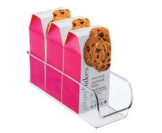 iDesign Organizer cucina con manico, Contenitore cucina in plastica extra large senza coperchio, Scatola cucina ideale per cassetti, dispensa e molto altro, trasparente