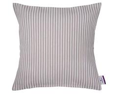 Tom Tailor T Natural Lines Fodera per Cuscino, Cotone di Alta qualità , Sabbia, Cotone/Tessuti Misti, Sabbia, 45 x 45 cm