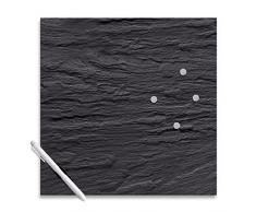 Eurographics MBDT6393 - Bacheca magnetica di vetro, dimensioni: 30 x 30 cm, colore: Nero ardesia