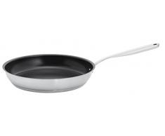 Fiskars 1023761Â All Steel - Padella, Acciaio Inossidabile, Argento, 25Â x 25Â x 11.5Â cm