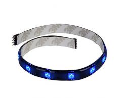 SilverStone SST-LS01A - striscia di led per il modding del PC, illuminazione Bright blu, 30cm, 15LEDs