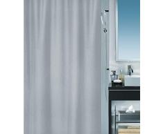 Spirella - Tenda per Doccia in Poliestere della Linea Primo Manhattan, 180 x 200 cm, Colore: Argentato