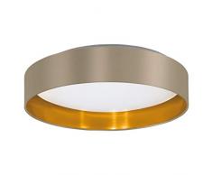EGLO MASERLO illuminazione da soffitto Oro, Grigio talpa, Bianco LED A