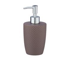 Wenko 23638100 - Dispenser di Sapone Punto, capacitÃ : 0, 38 l, Ceramica, 8, 5 x 17, 5 x 8, 5 cm, Tortora