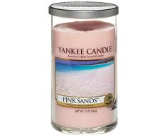 Yankee candle Pillar Candele Décor Pink Sands, Rosa, 8.3x8.3x13.9 cm
