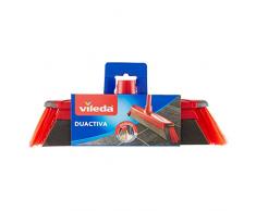 Vileda Scopa Duactiva Grocery, Nero, Grigio, Rosso