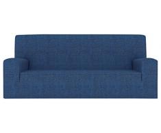 Eiffel Textile Havre - Custodia Divano 3 Posti 150 x 195 x 2 cm Blu