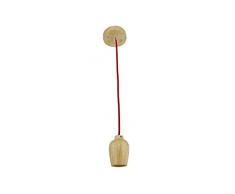 Wonderlamp Podium Lampada a sospensione E27, Rosso, 150Â x 5Â cm