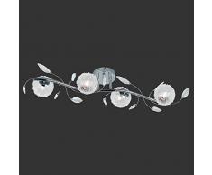 Reality Wire Plafoniera, 4 Spot G9, 28 W, Cromo