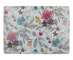 Creative Tops Butterfly Stampato Grande Rettangolare tovagliette con Retro in Sughero, Multicolore, 40Â x 29Â cm