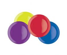 Kitchen Craft Colourworks - Set di 4 Piatti Piani in melammina, 28 cm