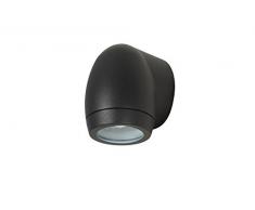 Lucide 27855/01/30 - Lampada da parete Odra, IP54, attacco GU10, ø 8 cm, nero
