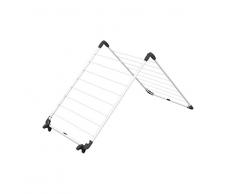 Vileda Acrobath Stendibiancheria da Vasca da Bagno, Stendino in Acciaio, Richiudibile, Compatto, Bianco, 5.5 x 67 x 71 cm, piedini antiscivolo;ripiegabile