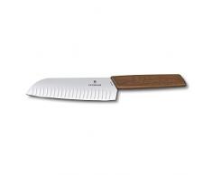 Victorinox Swiss Modern Santokumesser Coltello da Cucina, Legno, Marrone, 17