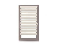 Relaxdays Beige Tenda a Rullo Doppia, Senza Trapano, con Staffa di Fissaggio, Misure HxL 70x150 cm Stoffa 66 cm ca, Poliestere, 150 x 70 x 6,5 cm