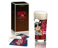 Ritzenhoff Bicchiere Birra con Sottobicchiere, 400 ml, Design Primavera 2014, 3090006