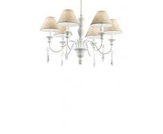 Evergreen Lights Lampadario E14, 240 W, Bianco Antico
