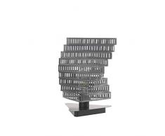 ONLI Lampada da Tavolo Camino Color Titanio