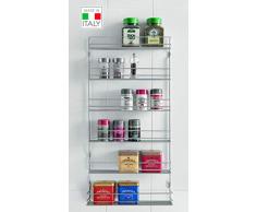 Metaltex Porta spezie a 6 Piani, Argento