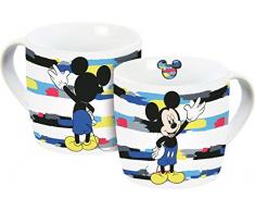 Disney Mickey Mouse 12073 - Tazza in porcellana con Topolino, 300 ml, multicolore