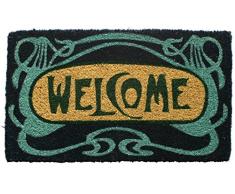 Entryways - Zerbino in Fibra di Cocco, Lavorazione a Mano, 45 x 75 cm, Stile Art DÃ©co