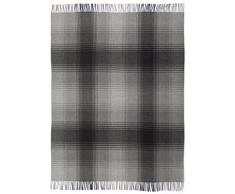 biederlack Britta Coperta, Lana, Grigio, A Una Piazza E Mezza, 120 x 180 cm