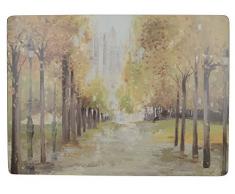 Creative Tops Central Park Stampato Grande di tovagliette, 40Â cm x 29Â cm (Set da 4), Sughero, Marrone, 1Â x 1Â x 0.5Â cm