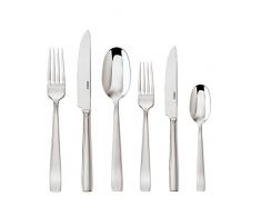 Sambonet 62512-83 Set Posate tavola monoblocco Flat, 36 pz-Acciaio Inox 18/10