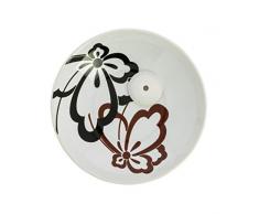 Tierra Zen INC75655 Yukari Plat Papillon Incenso Titolare White 2 cm