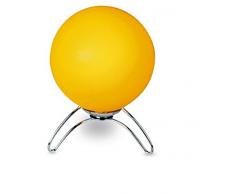 Fan Europe Lumetto con Trespolo Cromo Sfera Dm15 1x40w E14 Colori Assortiti Lampada da Tavolo, 40 W, Giallo, 16x15