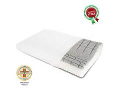 Goldflex Guanciale Fresh Silver Orto Ortopedico Cuscino Traspirante Cervicale Lavabile, Bianco