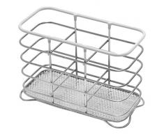 Addis, portaposate Cromato/Bianco, Cromato, Bianco