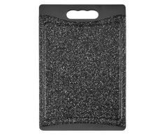 H&H Tagliere Polipropilene Granito B/Antiscivolo 28X19 Utensili da Cucina, Grigio