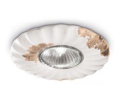 Ferroluce RetrÃ² Faretto a Incasso con Gu10, Bianco