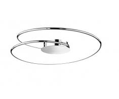 WOFI Lampada da soffitto Integriert, 31 W, Chrom, Diametro 70 cm