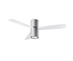 Ventilatore a soffitto di Design LEDs-C4 Formentera tra Cui Lampada 132 cm, Grigio 30-4393-N3-M1