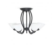 Philips Herald Lampada da Soffitto, 5 x 40 W, Nero