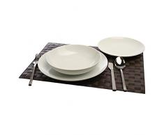 Tognana Metropoli, Servizio Piatti per 6 persone, 18 Pezzi, Porcellana, Bianco