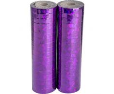 Carnival Toys Stelle Filanti Metal Viola Ologrammi, 2 Pezzi, 18 mm x 7 mt